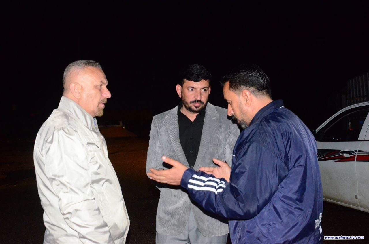 الخفاجي يتابع الوضع الخدمي في ساعات متأخرة من الليل بقضاء الغراف